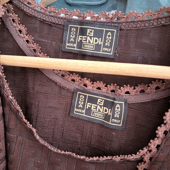 Vintage Fendi  Women's Cardigan+ Sleeveless Top - Picture 2 of 5